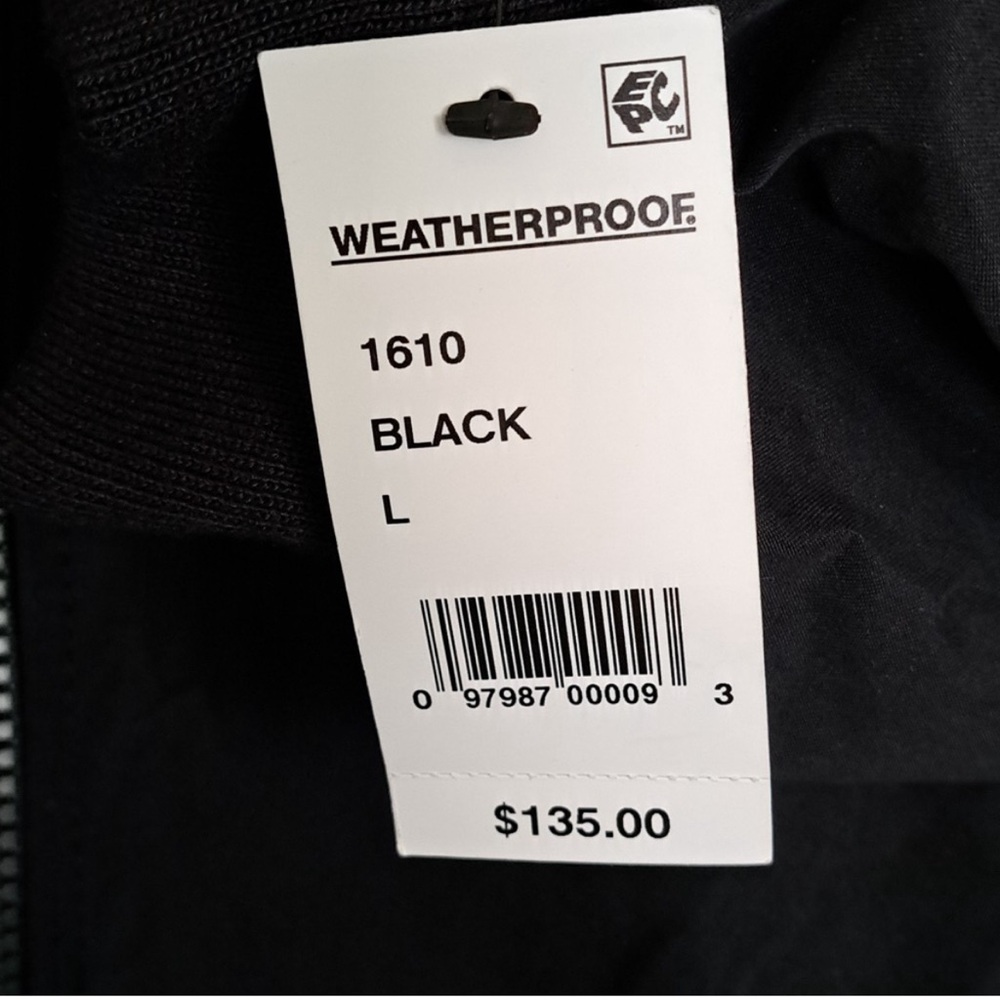 Weatherproof Microfiber Bomber Jacket Black - image 5